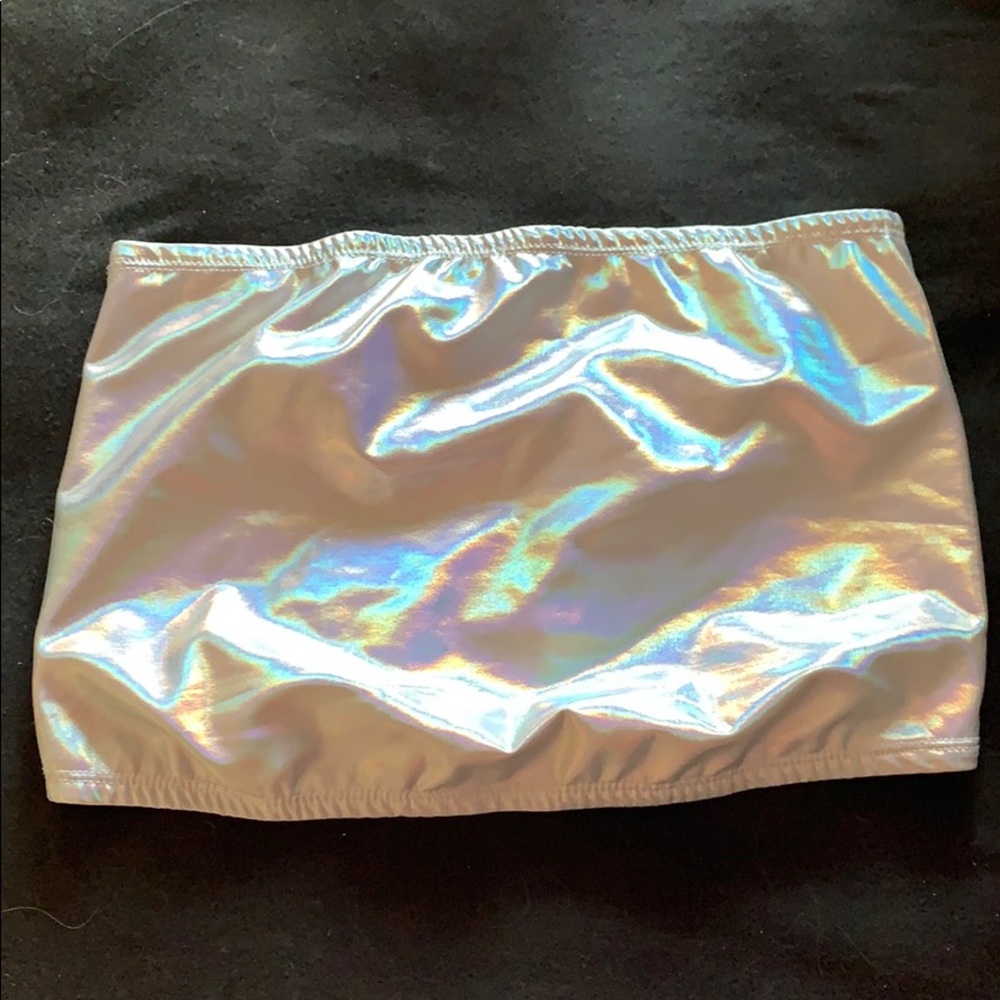 Iridescent tube top